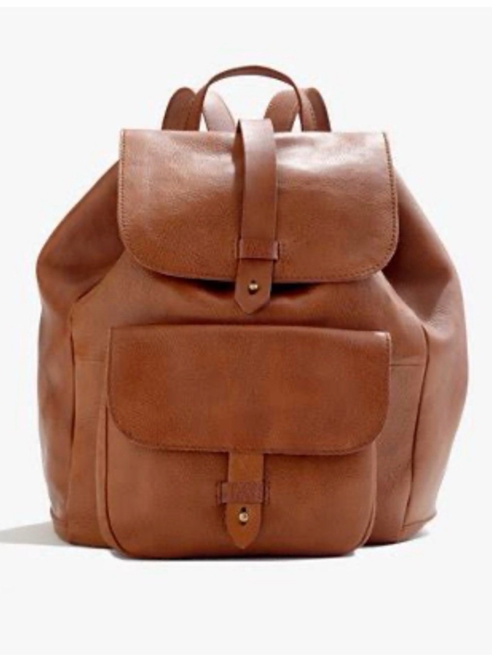 Leather Brown Woman’s Madewell Backpack - Classic Carry